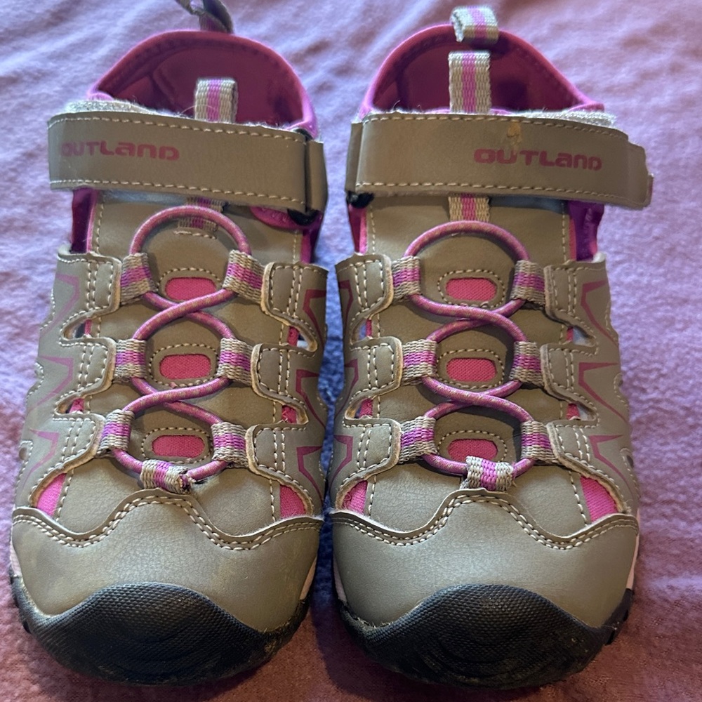 Outland Kids Sandals - Pink and Tan